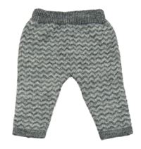 Šedé vzorované pletené kalhoty Zara