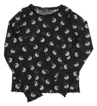 Černé tylové triko JingJang Primark