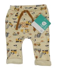 Nové - béžové tepláky s obrázky Ergee