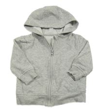 Svetlosivá prepínaci mikina s kapucňou George