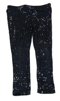 Čierne bodkovaná é trblietavé legíny Next