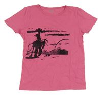 Ružové tričko s potlačou Kiki&Koko