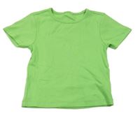 Zelené rebrované crop tričko