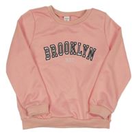 Svetloružová mikina s nápisom Shein