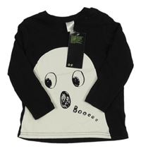 Nové - černé triko s duchem H&M