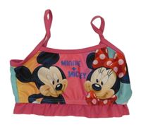 Růžová plavková lambáda s Minnie a Mickey Disney