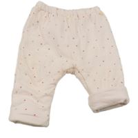 Ružové bodkovaná é zateplané tepláky Cadet Rousselle