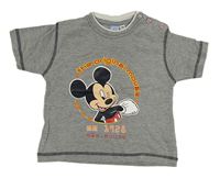 Šedé tričko s Mickeym Disney