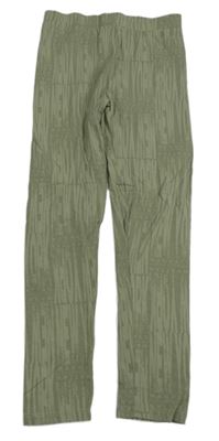 Khaki legíny s nápismi River Island