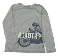 Šedé triko s motorkou Name it