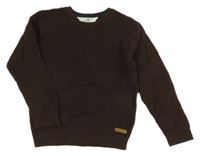 Čokoládový rebrovaný sveter H&M