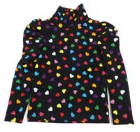 Čierny rolák so srdiečkami Shein