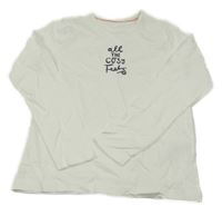 Biele pyžamové tričko s nápisom George