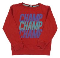 Červená mikina s nápisom George