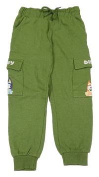 Zelené tepláky s kapsami - Bluey
