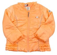 Oranžová šušťáková prechodná bunda