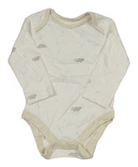 Bielo-béžové body s mráčikmi Mothercare