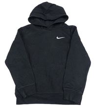 Černá mikina s logem a kapucí Nike