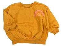 Okrová oversize mikina s dýněmi Matalan
