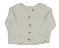 Biely prepínaci sveter s golierikom George