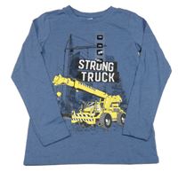 Nové - Modré triko s bagrem Dopodopo