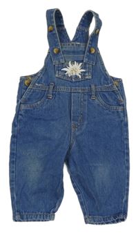 Modré laclové rifle s květem C&A