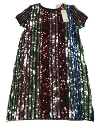 Nové - Černé síťované flitrové šaty Primark