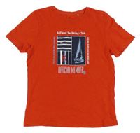 Červené tričko s potlačou Topolino