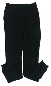 Čierne rebrované spodné nohavice zn. M&S