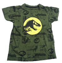 Khaki tričko s dinosaurem - Jurský svět Matalan