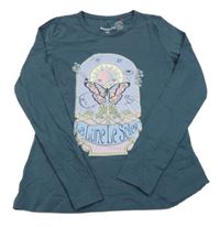 Šalvějové tričko s motýlkom MANGUUN