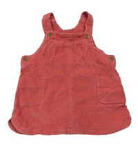 Jahodové menšestrové šaty TAPE 'A L'OEIL