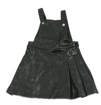 Čierna koženková na traká sukňa s přezkou PRIMARK