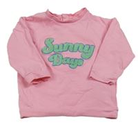 Ružová mikina s nápismi M&S