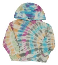 Farebná batikovaná mikina s kapucňou Next