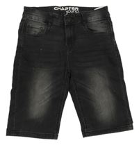 Černošedé teplákové riflové kraťasy Chapter young