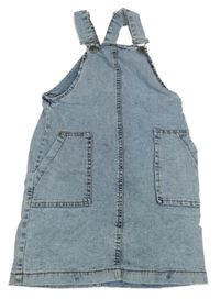 Modré plesňové rifľové šaty