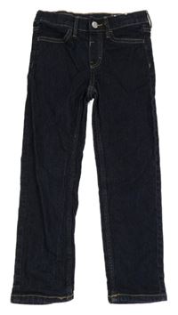 Tmavomodré slim fit rifle H&M