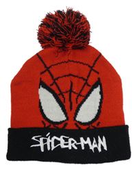 Červeno-čierna čapica s bambulí - Spiderman PRIMARK
