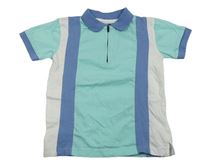 Tyrkysovo-modro-bílé polo tričko Next
