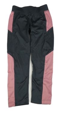 Antracitovo-staroružové športové legíny zn. Topolino