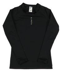 Černé sportovní funkční triko Kipsta