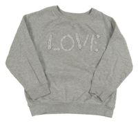 Sivá melírovaná mikina s nápisom Next