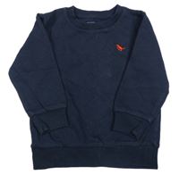 Tmavomodrá mikina s výšivkou Next