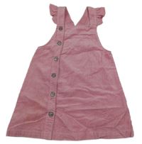 Ružové menšestrové prepínaci šaty s volánikmi Mothercare