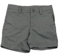 Tmavošedé šusťákové funkční kraťasy Under Armour