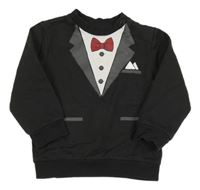 Antracitová mikina so sakem a motýlkom C&A