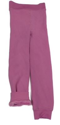 Fuchsiové zateplené pančuskové legíny Primark