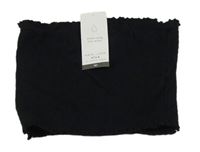 Nové - Čierny žabičkový bandaeu crop top New Look