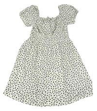 Biele kvetované šaty Primark